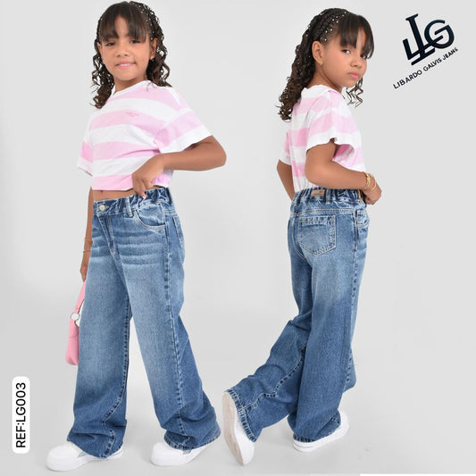 JEANS PALAZZO NIÑA REF:LG003