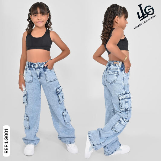 JEANS PALAZZO CARGO REF:LG001